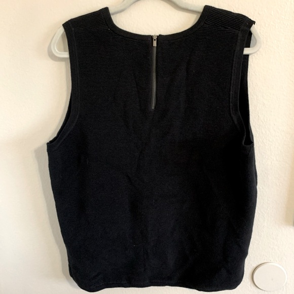 Banana Republic men’s sweater vest, ribbed, zipper on back size XL vintage - Picture 5 of 6